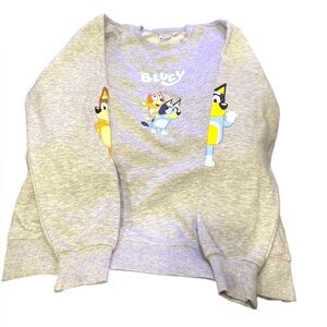 Bluey Sweatshirt Featuring Bluey, Bingo, Chilli & Bandit - Size S